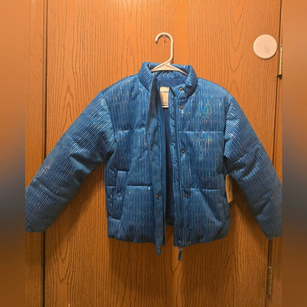 NEW Blue Kids Puffer Jacket S 7/8 - Picture 8 of 10